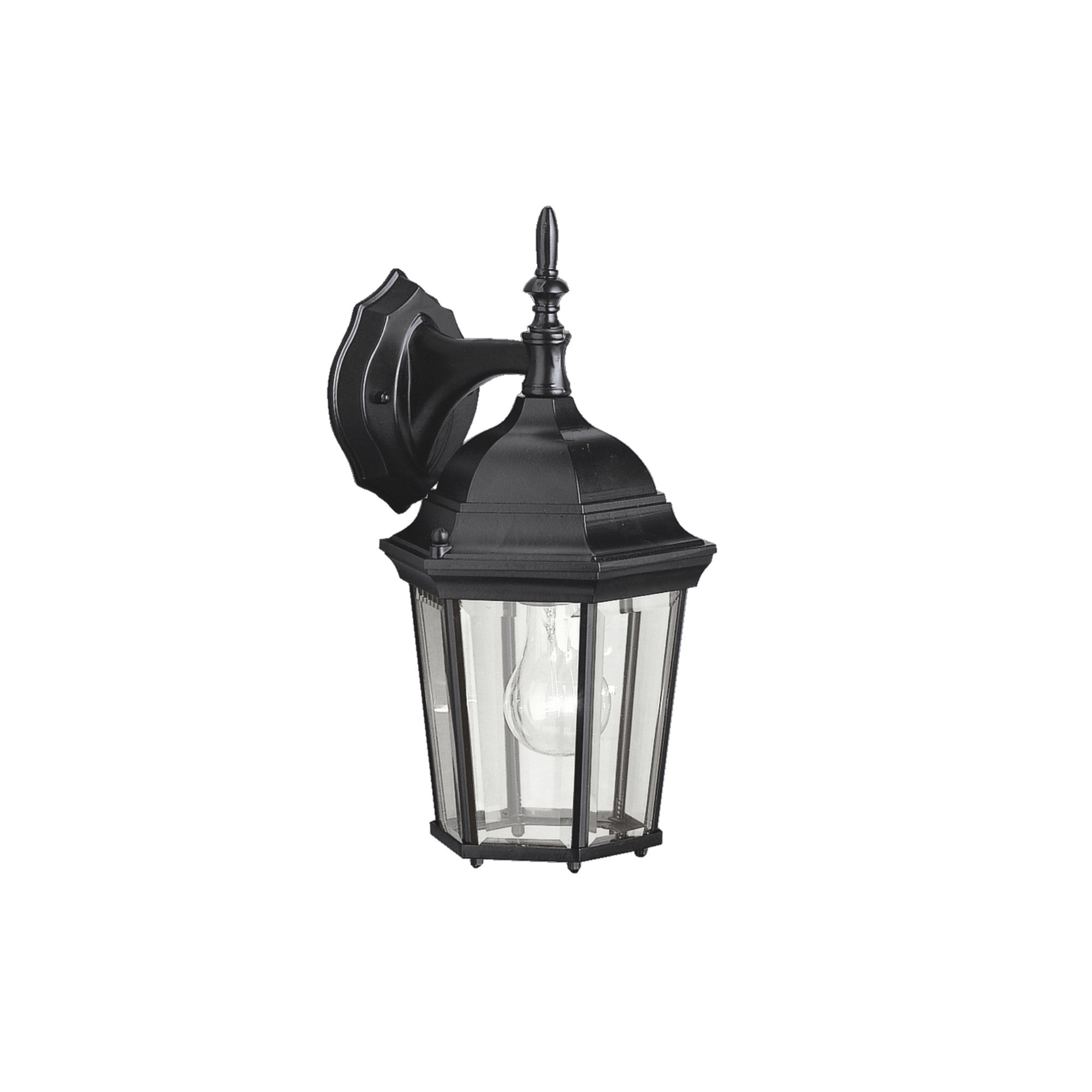 Madison 15" Outdoor Wall Light, Black Finish - Bees Lighting