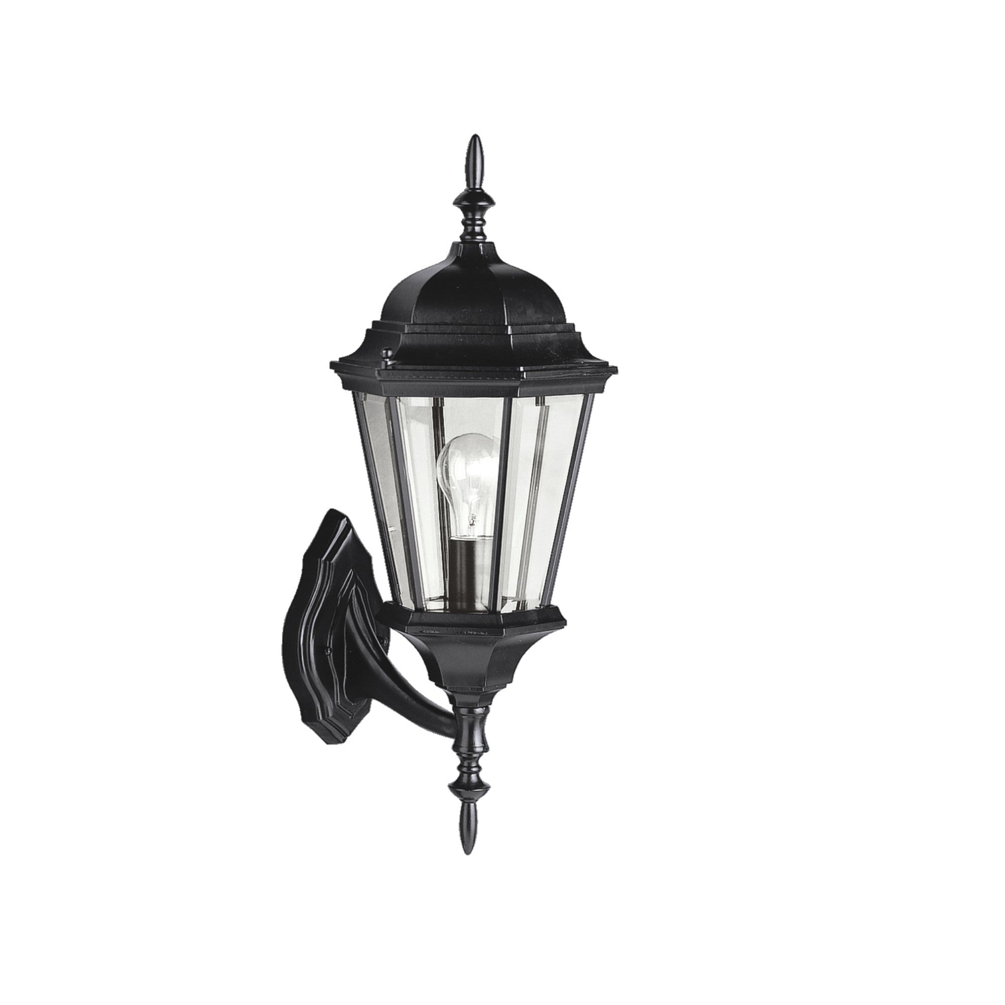 Madison 20" Outdoor Wall Light, Black Finish - Bees Lighting