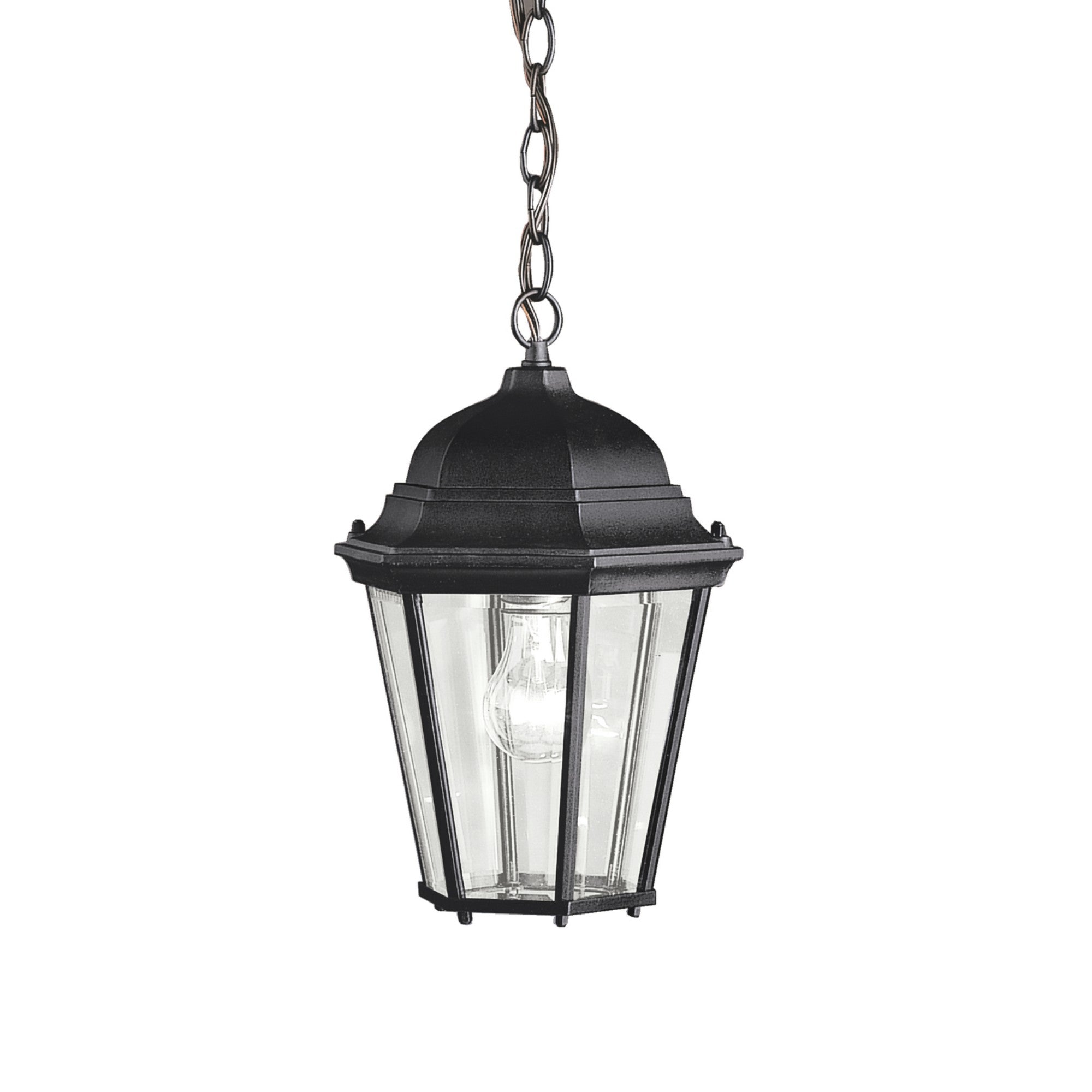 Madison 14" Outdoor Pendant, Black Finish - Bees Lighting