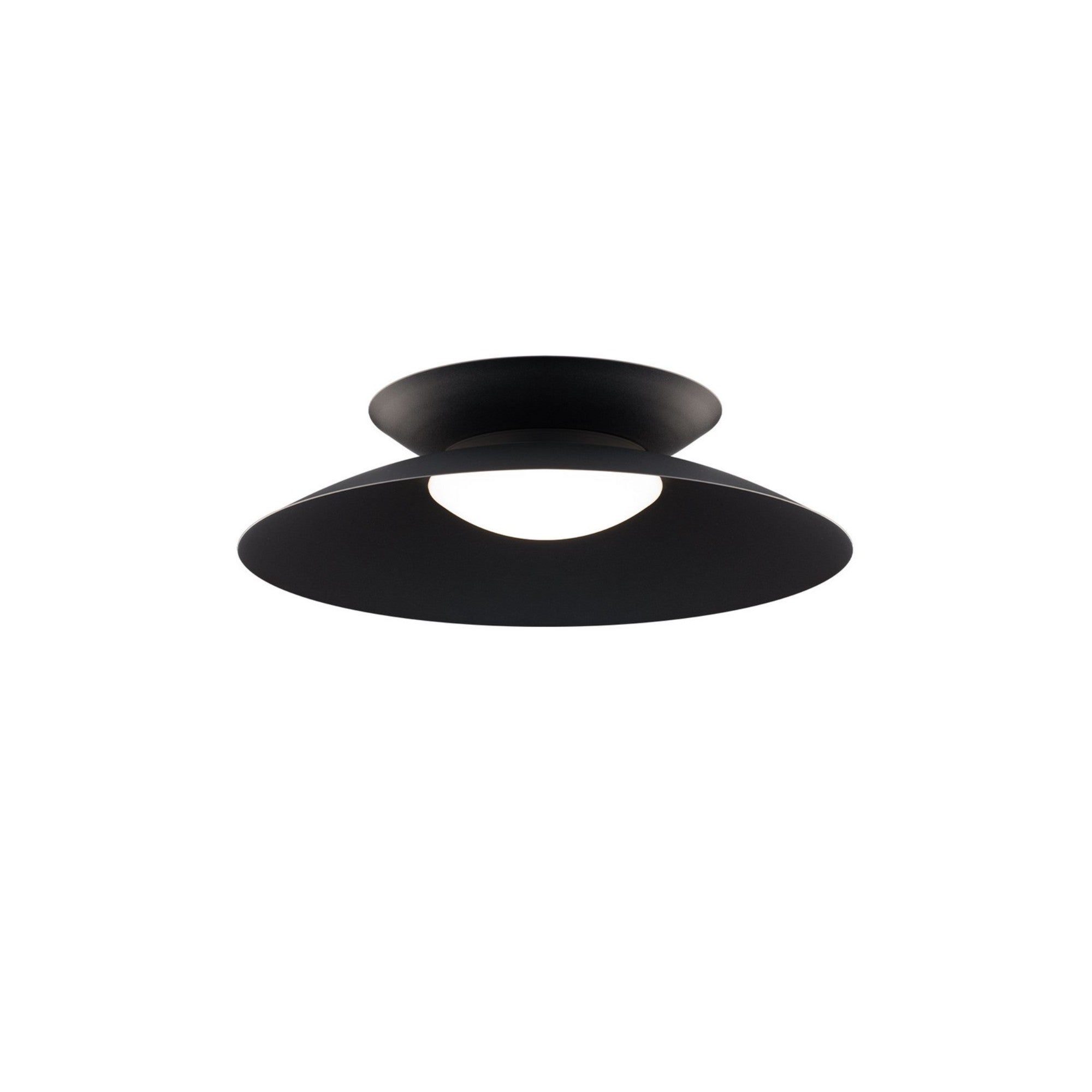 Miso 22" LED Flush Mount, 4CCT, Black Finish - Bees Lighting
