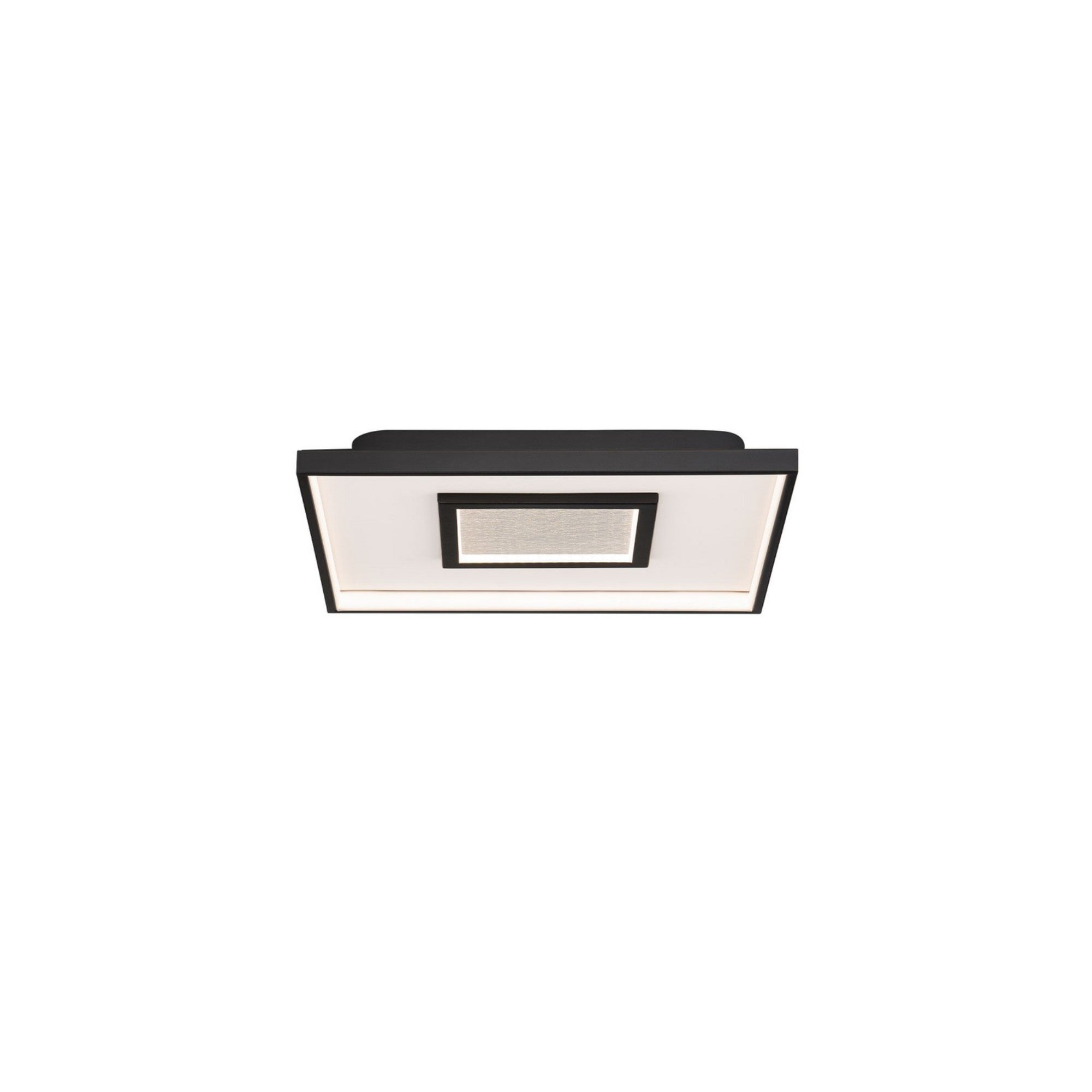 Pinpoint 16" Square LED Flush Mount, 4CCT, Black Finish - Bees Lighting