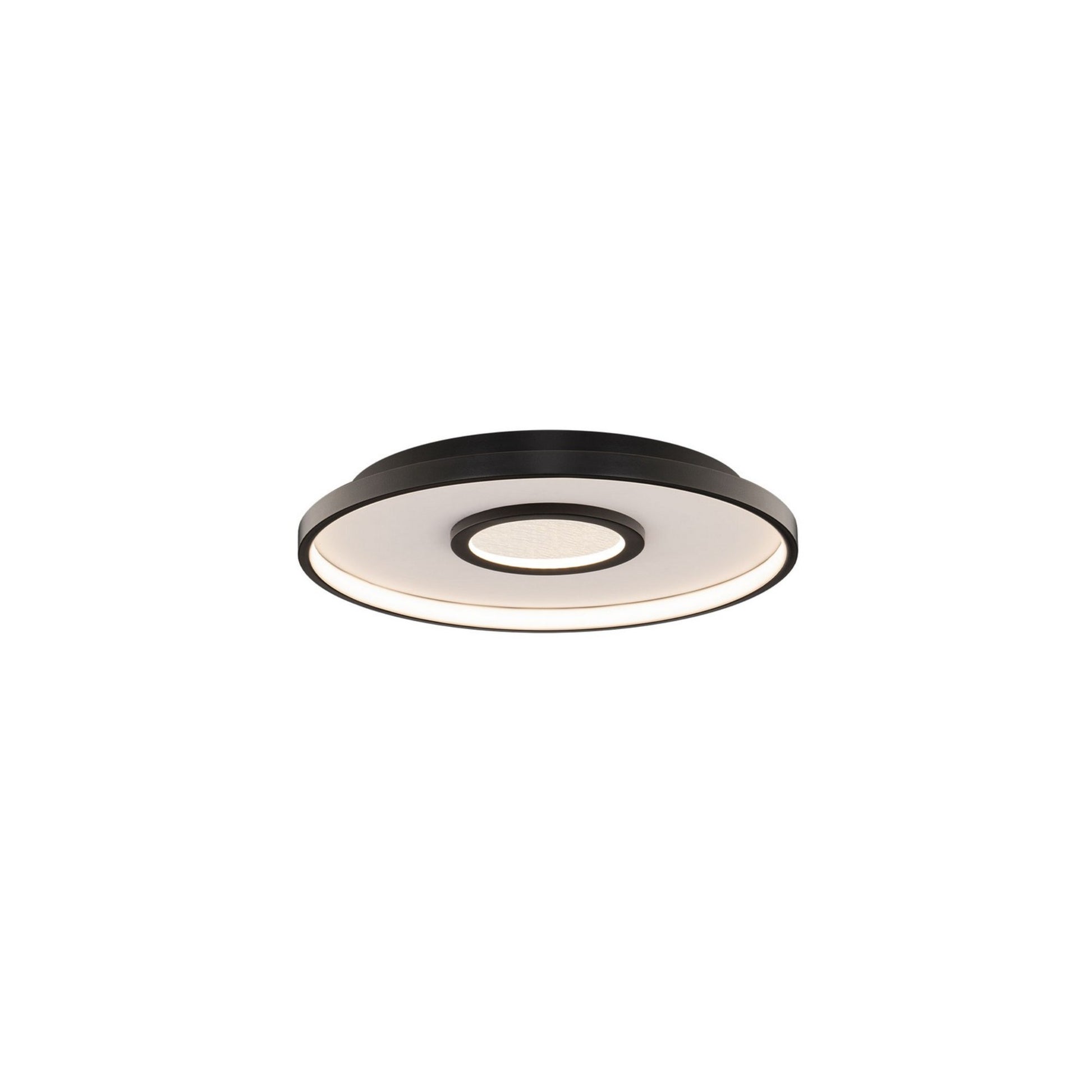 Pinpoint 16" Round LED Flush Mount, 4CCT, Black Finish - Bees Lighting