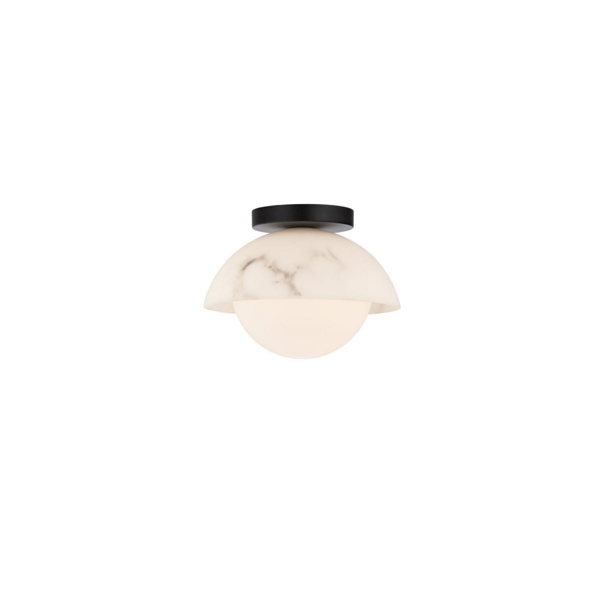 Moonstone 10" LED Flush Mount, Black Finish - Bees Lighting