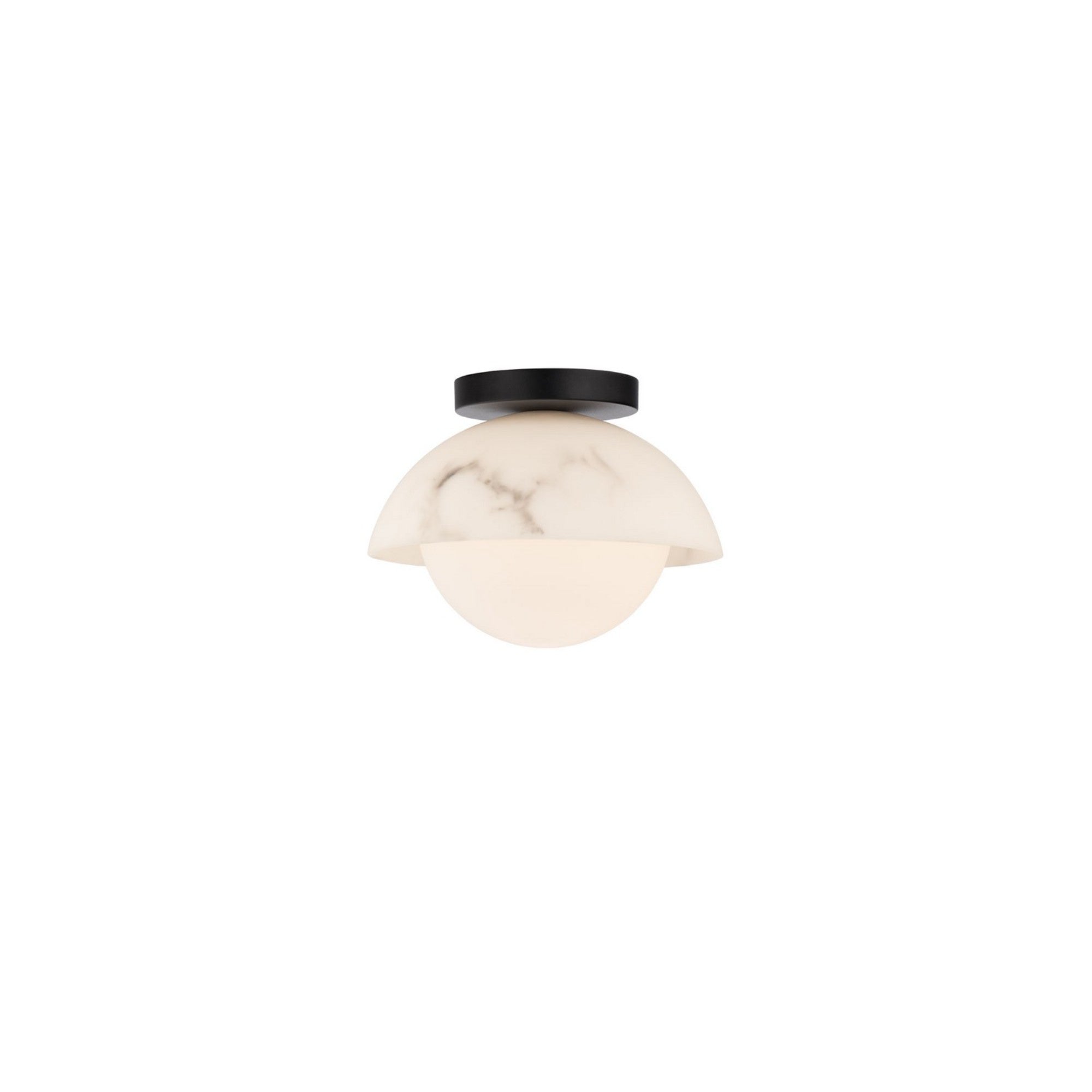 Moonstone 10" LED Flush Mount, Black Finish - Bees Lighting