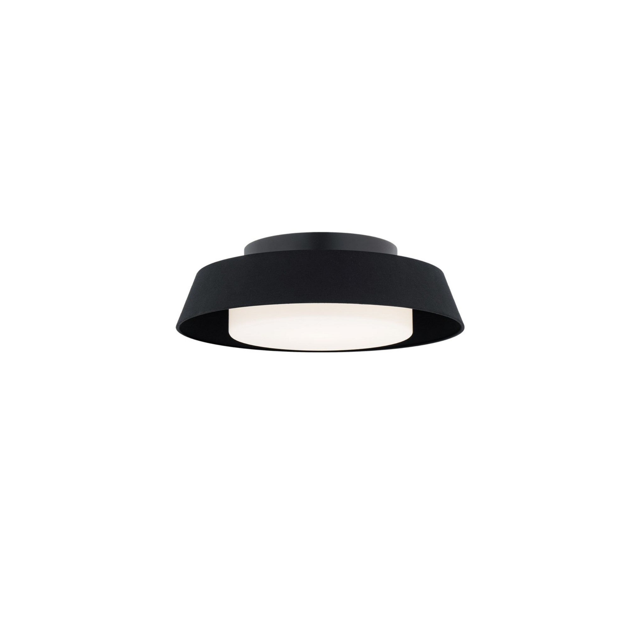 Chapeau 16" LED Flush Mount, 4CCT, Black Finish - Bees Lighting