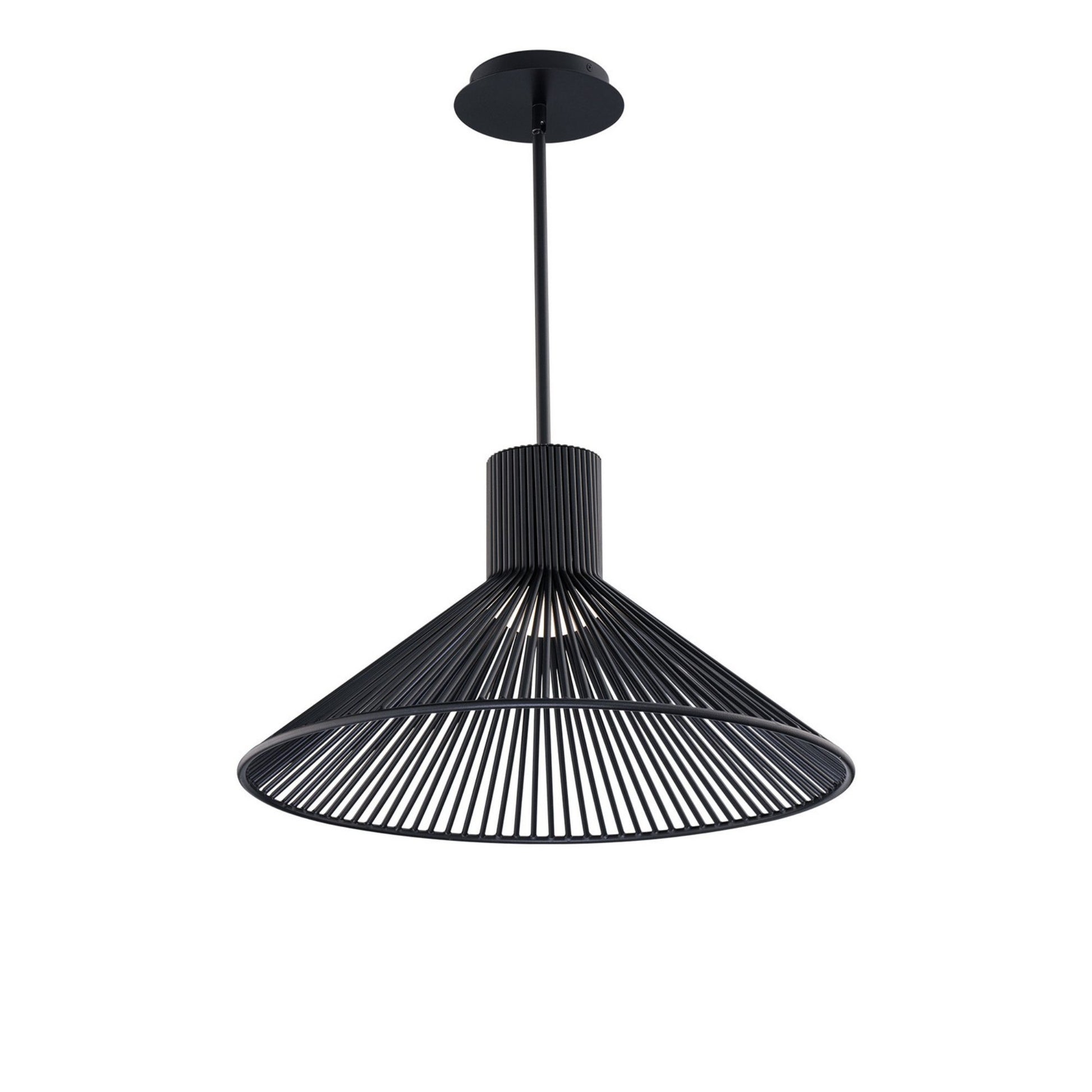 Cappe 21" LED Pendant, 4CCT, Black Finish - Bees Lighting