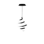 Whirl 8" LED Mini Pendant, 4CCT, Black Finish - Bees Lighting