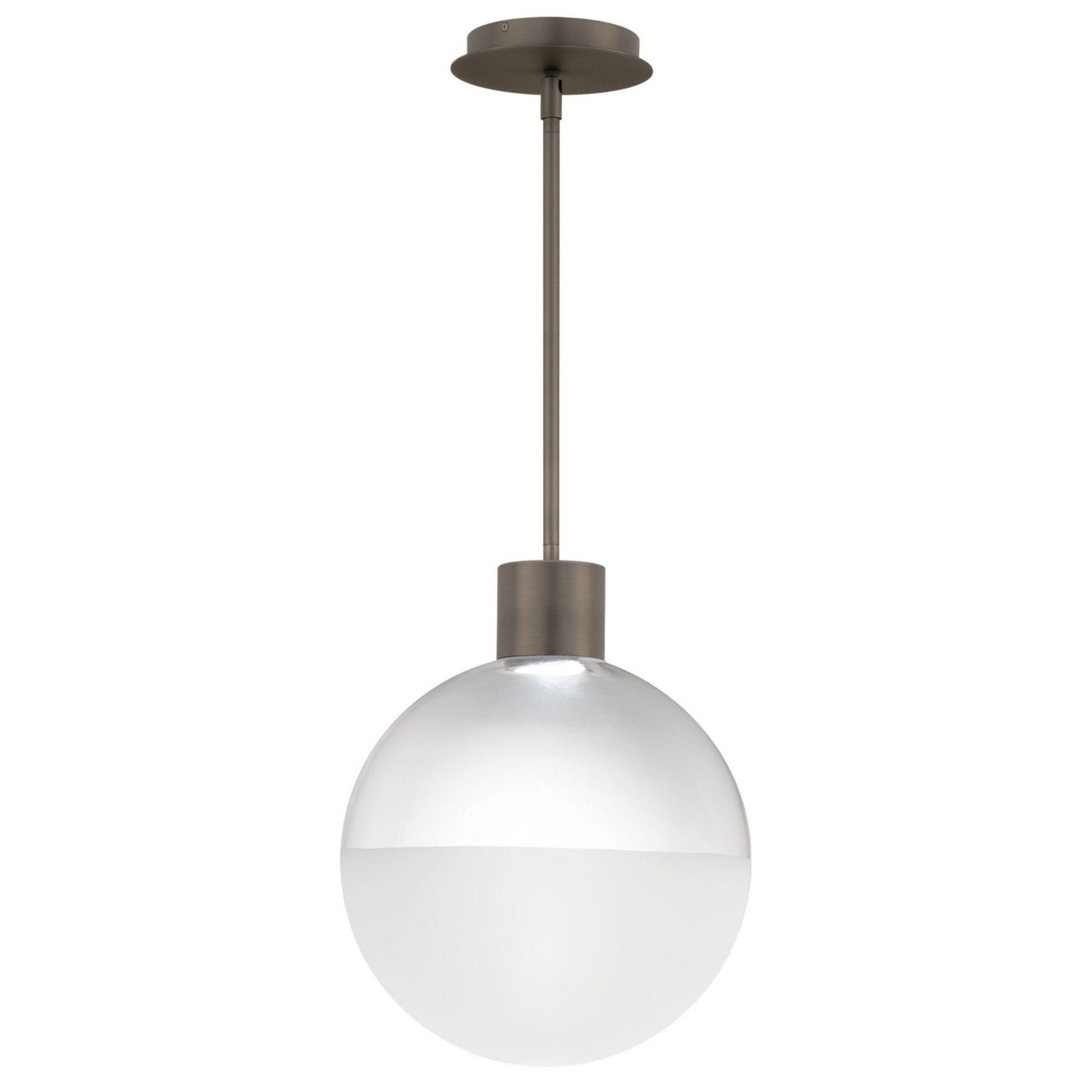 Gaze 15" LED Mini Pendant, 4CCT, Brushed Nickel Finish - Bees Lighting