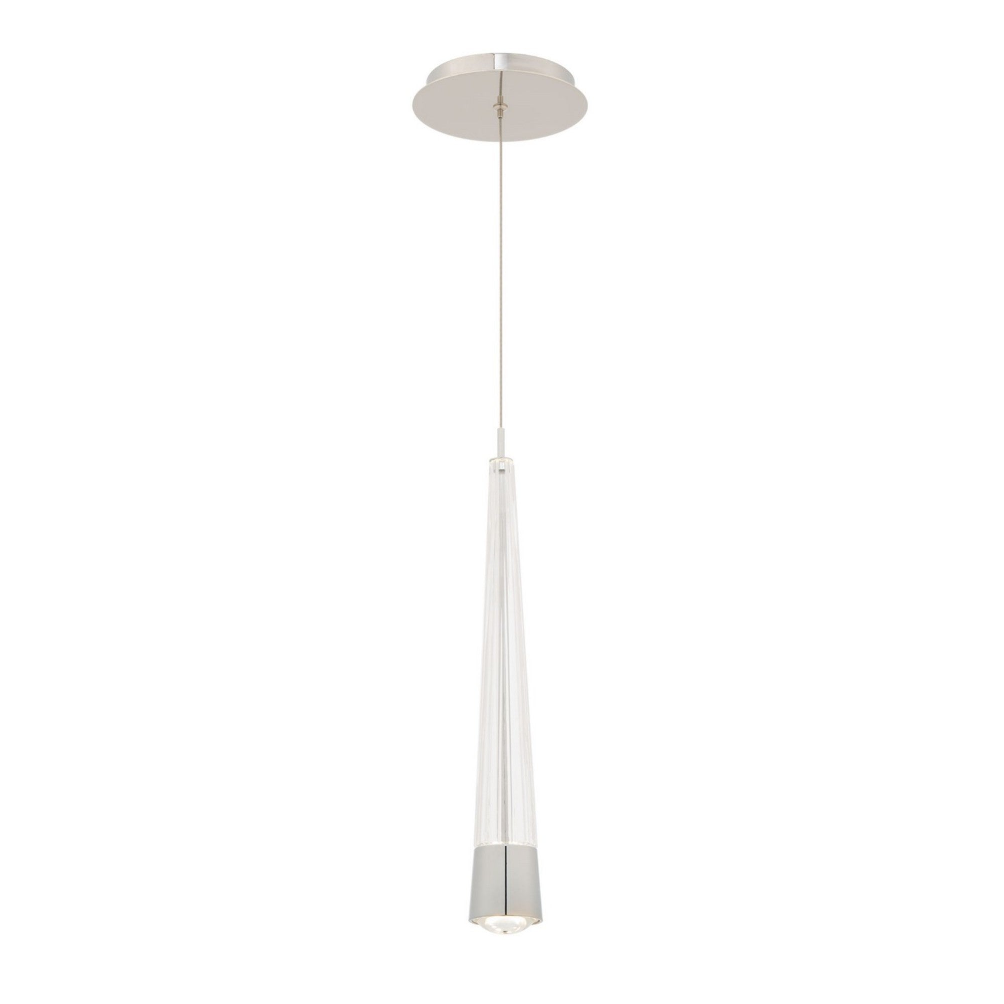 Quill 16" LED Mini Pendant, 4CCT, Chrome Finish - Bees Lighting