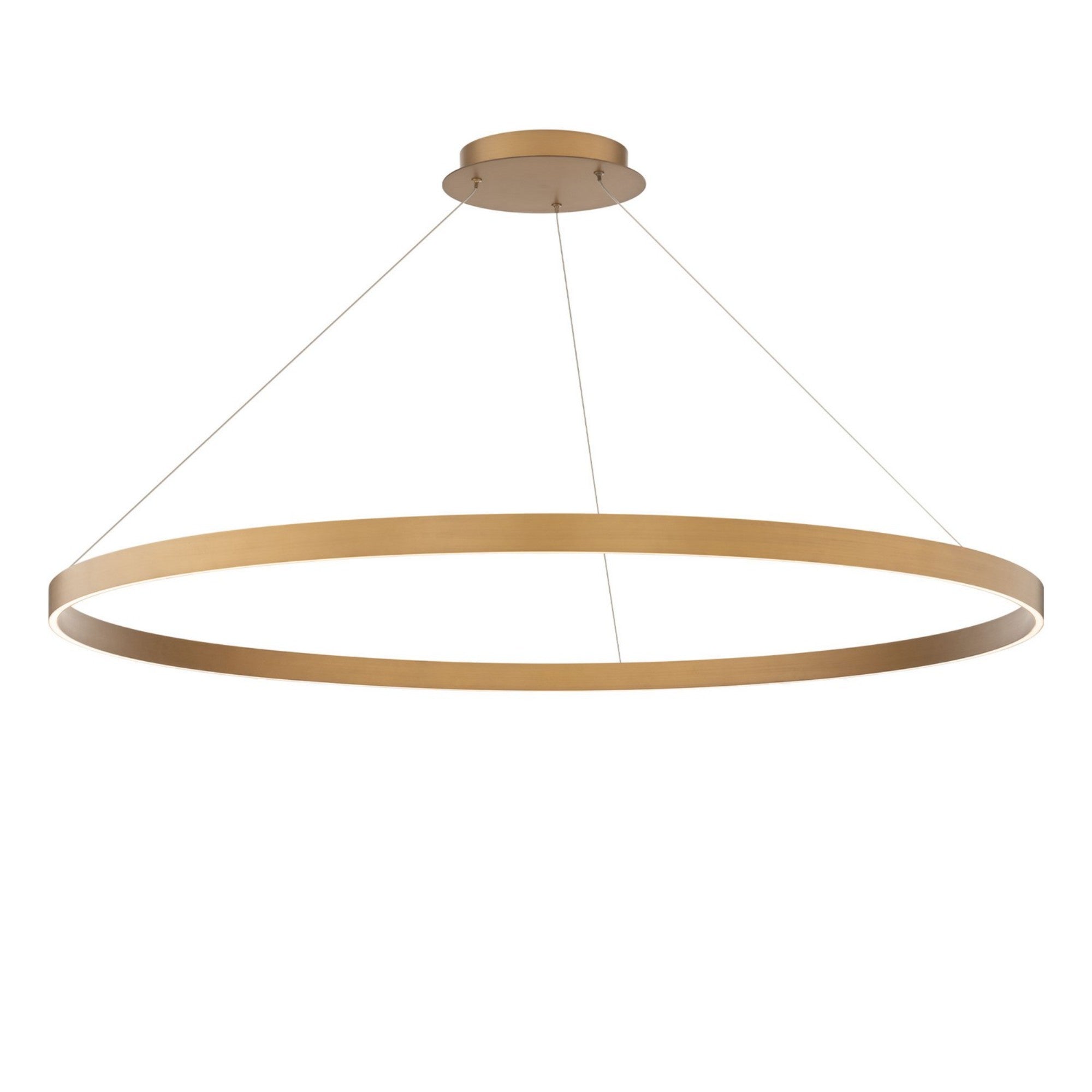 Sirius 48" LED Pendant, Aged Brass Finish - Bees Lighting