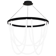 Margarite 36" LED Chandelier, Black Finish - Bees Lighting