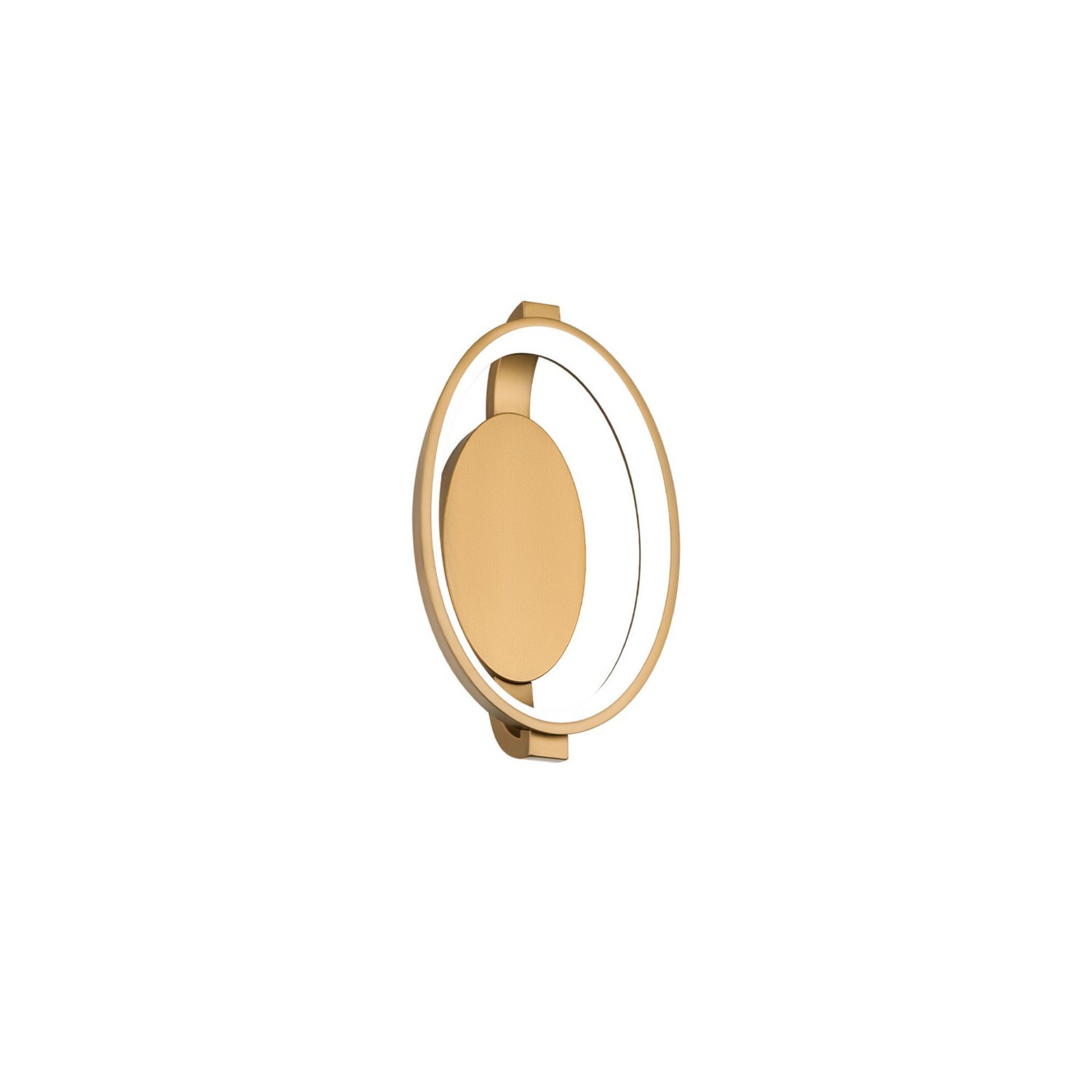 Solitaire 13" LED Wall Sconce, Aged Brass Finish - Bees Lighting