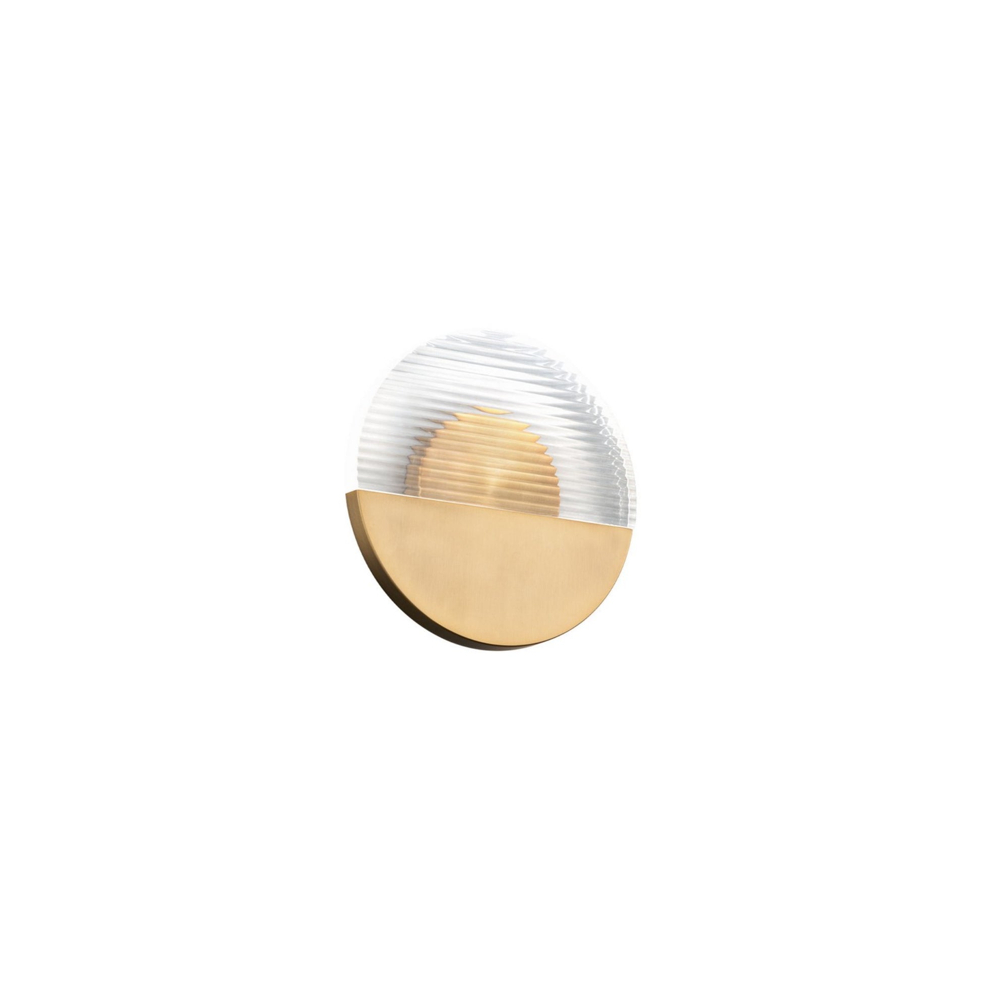 Crescent 10" LED Wall Sconce, 4CCT, Aged Brass Finish - Bees Lighting