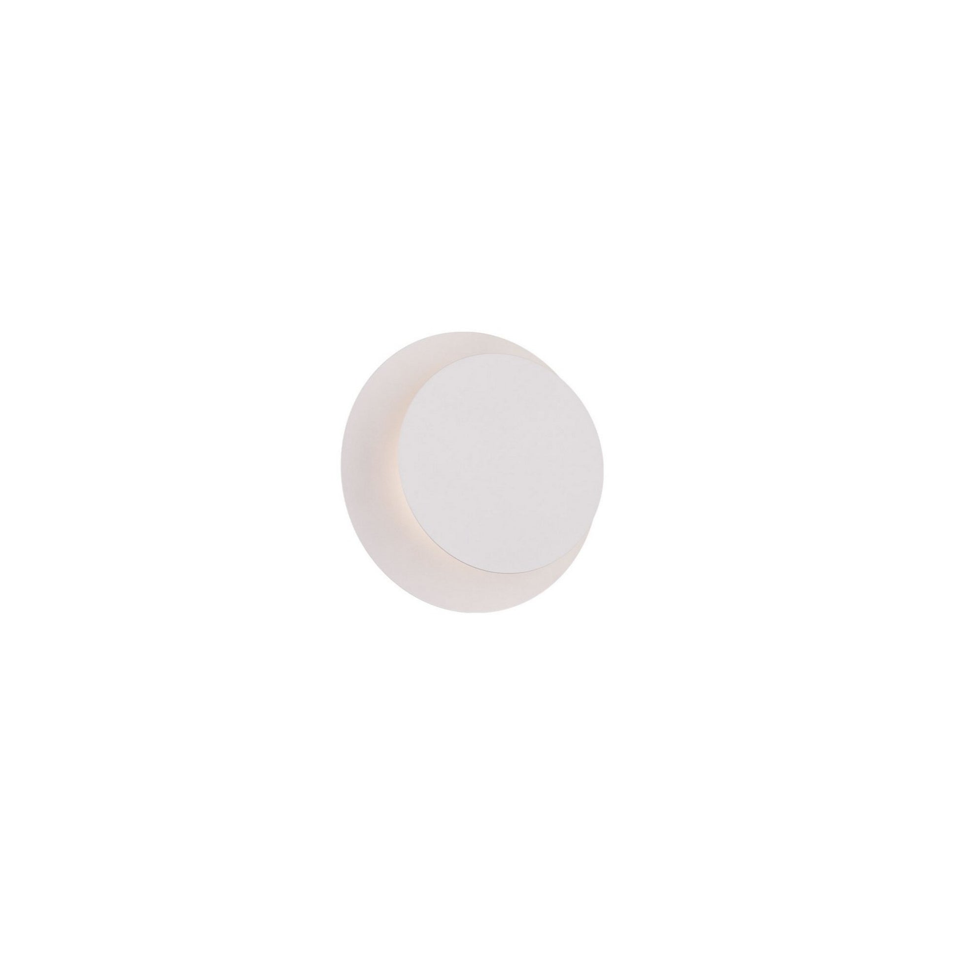 Moonglow 7" LED Wall Sconce, 4CCT, White Finish - Bees Lighting
