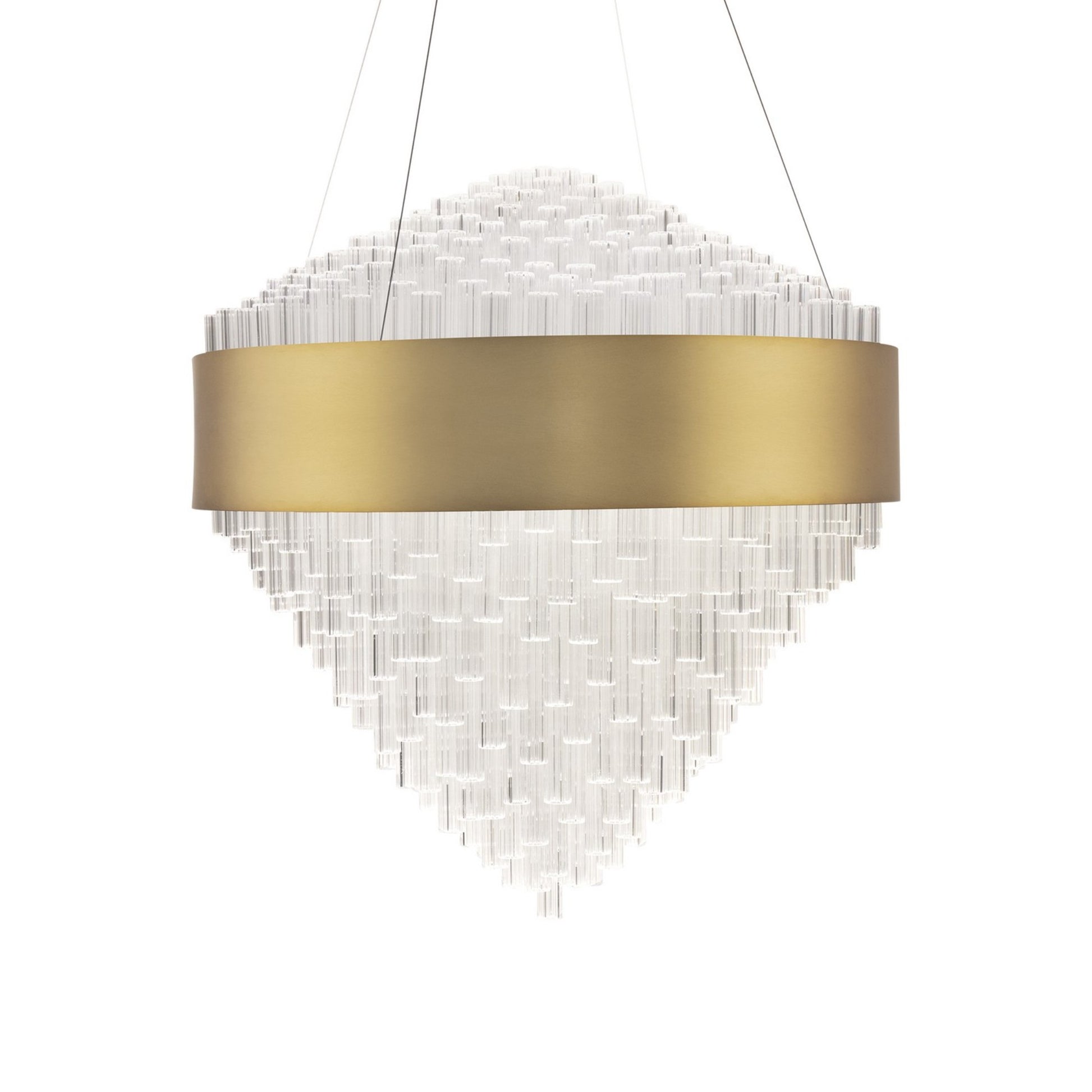 Luzerne 26" LED Pendant, Aged Brass Finish - Bees Lighting
