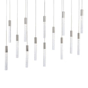 Magic 40" 14-Light LED Linear Pendant, Polished Nickel Finish - Bees Lighting