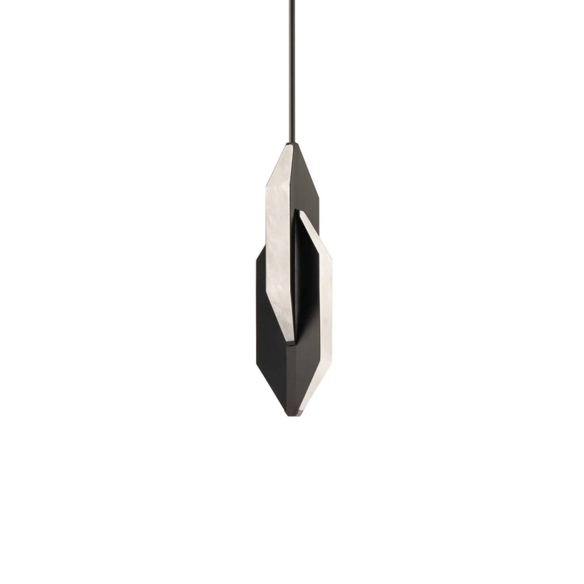 Azure 16" LED Mini Pendant, Black Finish - Bees Lighting