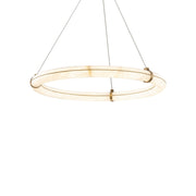 Clique 31" LED Pendant Chandelier, Aged Brass Finish - Bees Lighting