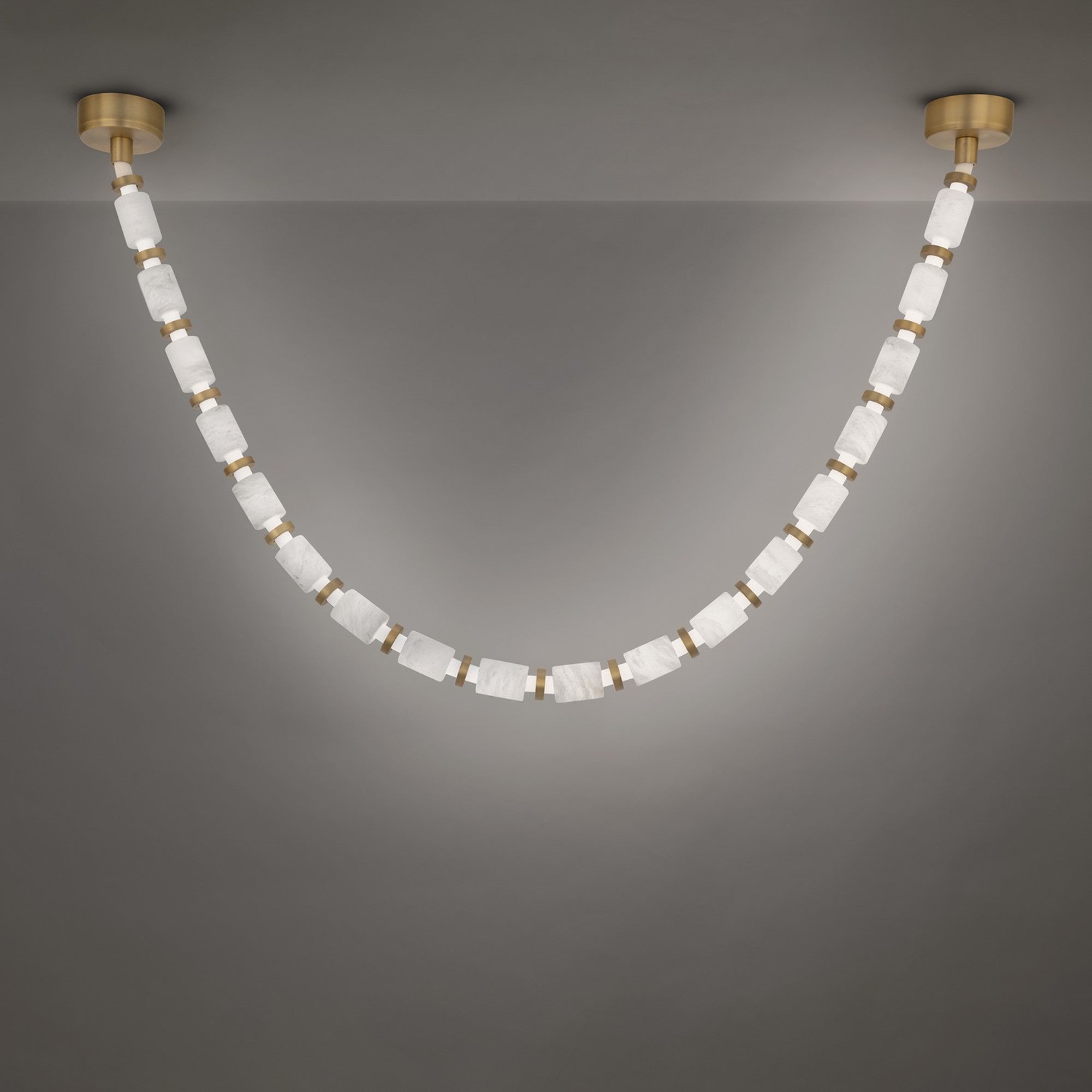 Entice 2" 18-Light LED Chandelier, Aged Brass Finish - Bees Lighting