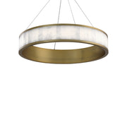 Coliseo 28" LED Pendant, Aged Brass Finish - Bees Lighting