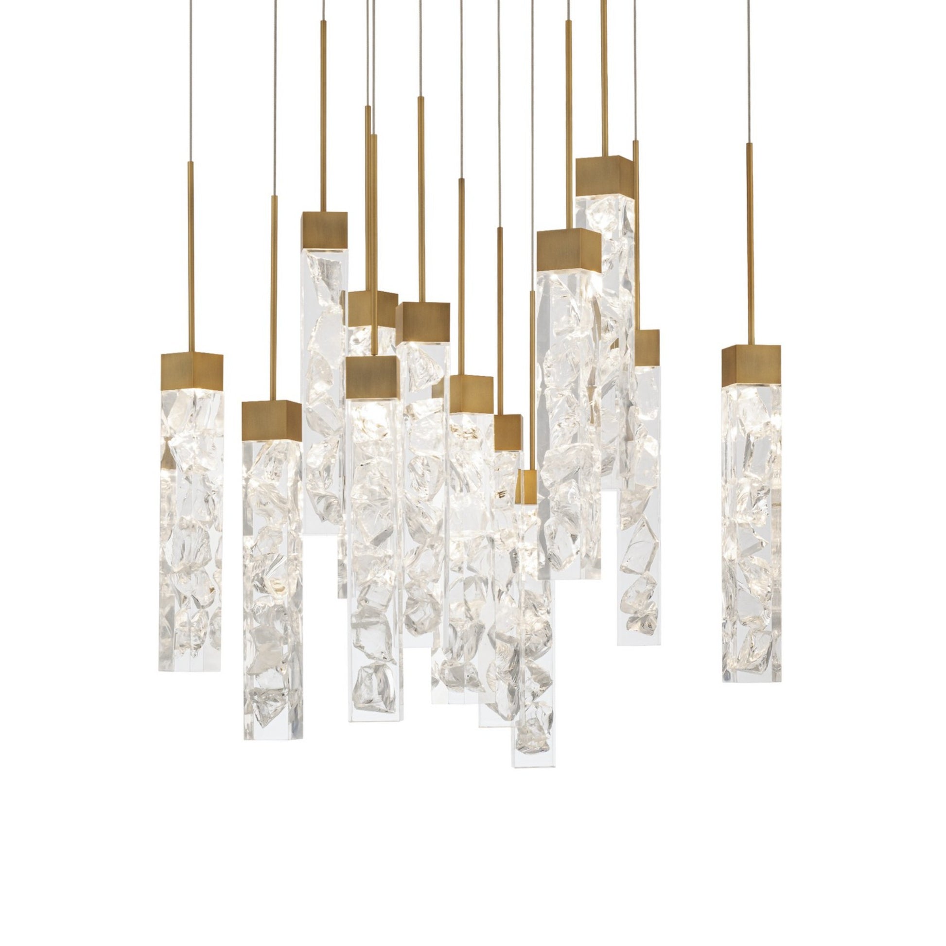Minx 20" LED Pendant, Aged Brass Finish - Bees Lighting