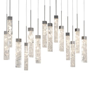 Minx 40" LED Linear Pendant, Antique Nickel Finish - Bees Lighting