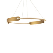 Ilios 32" LED Pendant, Aged Brass Finish - Bees Lighting