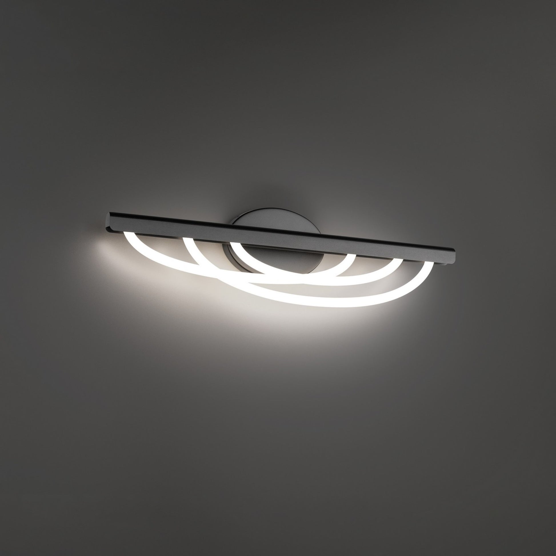 Swoop 24" LED Bath Vanity, Black Finish - Bees Lighting