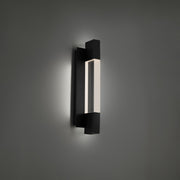 Heliograph 18" LED Outdoor Wall Sconce, Black Finish - Bees Lighting