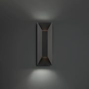 Maglev 16" LED Outdoor Wall Sconce, 4000K, Black Finish - Bees Lighting