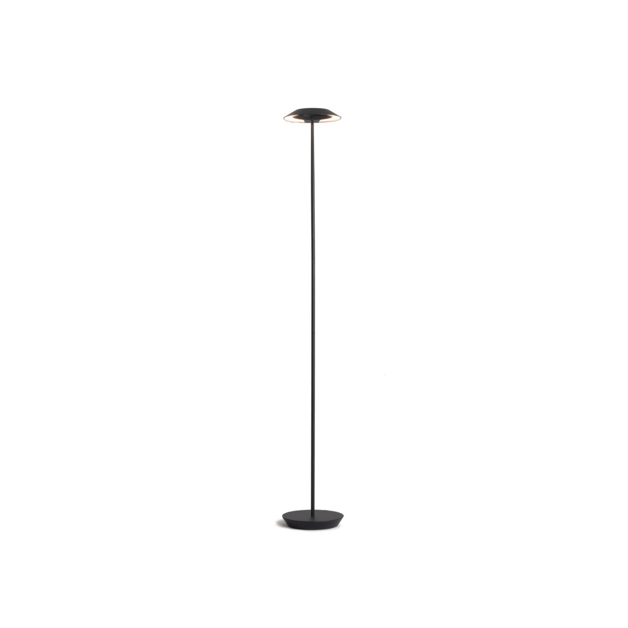 Royyo Matte Black with Matte Black Contemporary LED Floor Lamp with USB Port - Bees Lighting