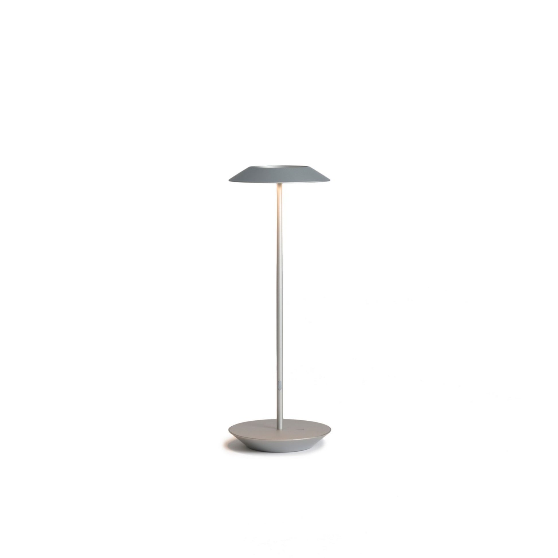 Royyo Silver With Silver Modern LED Desk Lamp with USB Port - Bees Lighting