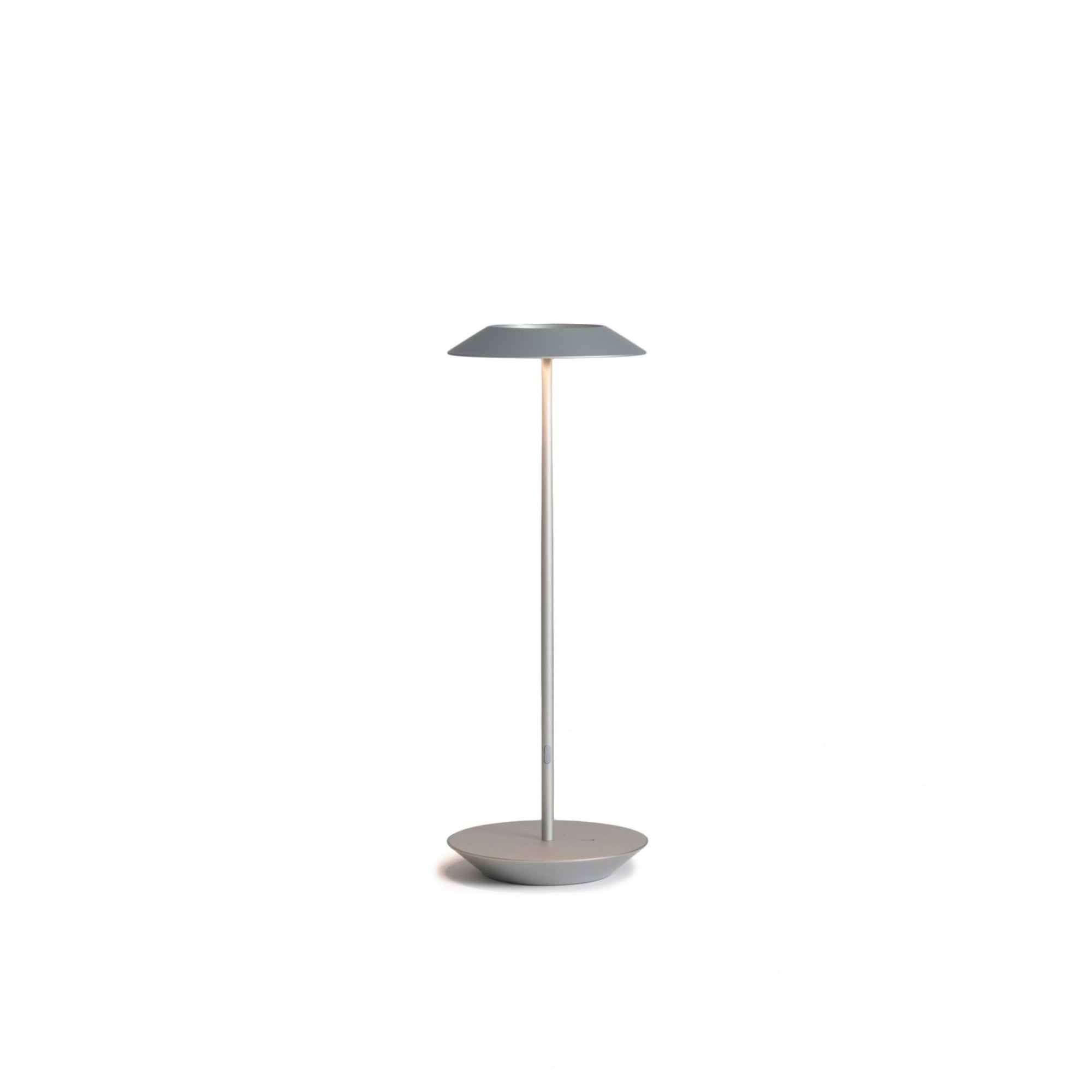 Royyo Silver With Silver Modern LED Desk Lamp with USB Port - Bees Lighting