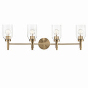 Madden 34" 4-Light Vanity Light, Champagne Bronze Finish - Bees Lighting