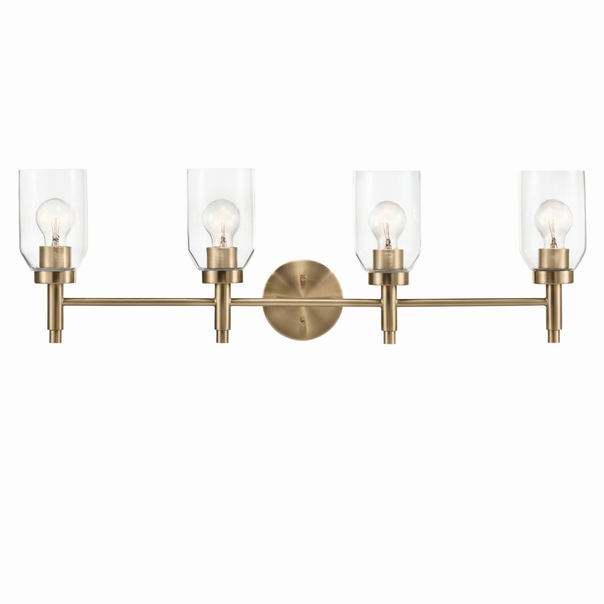 Madden 34" 4-Light Vanity Light, Champagne Bronze Finish - Bees Lighting