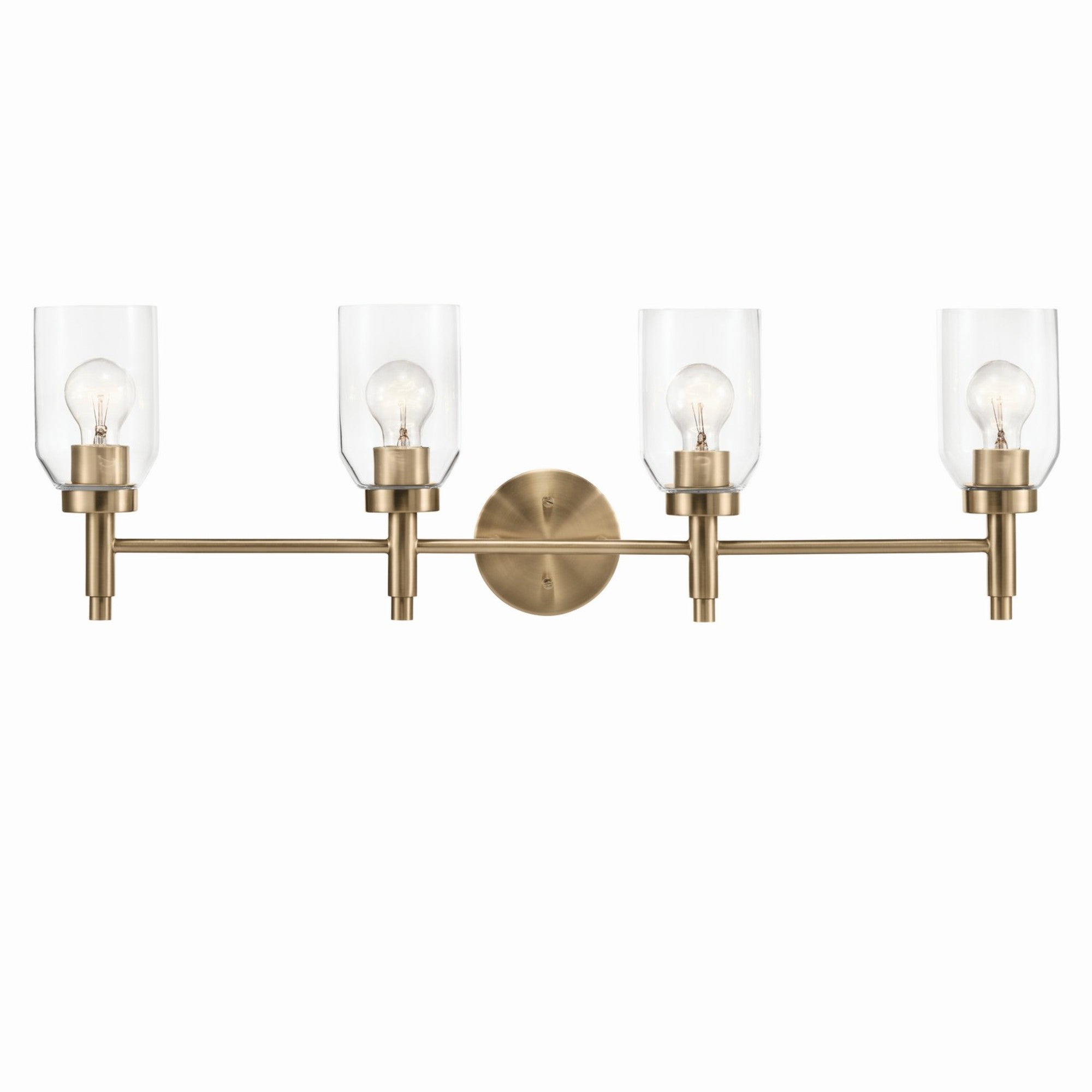 Madden 34" 4-Light Vanity Light, Champagne Bronze Finish - Bees Lighting