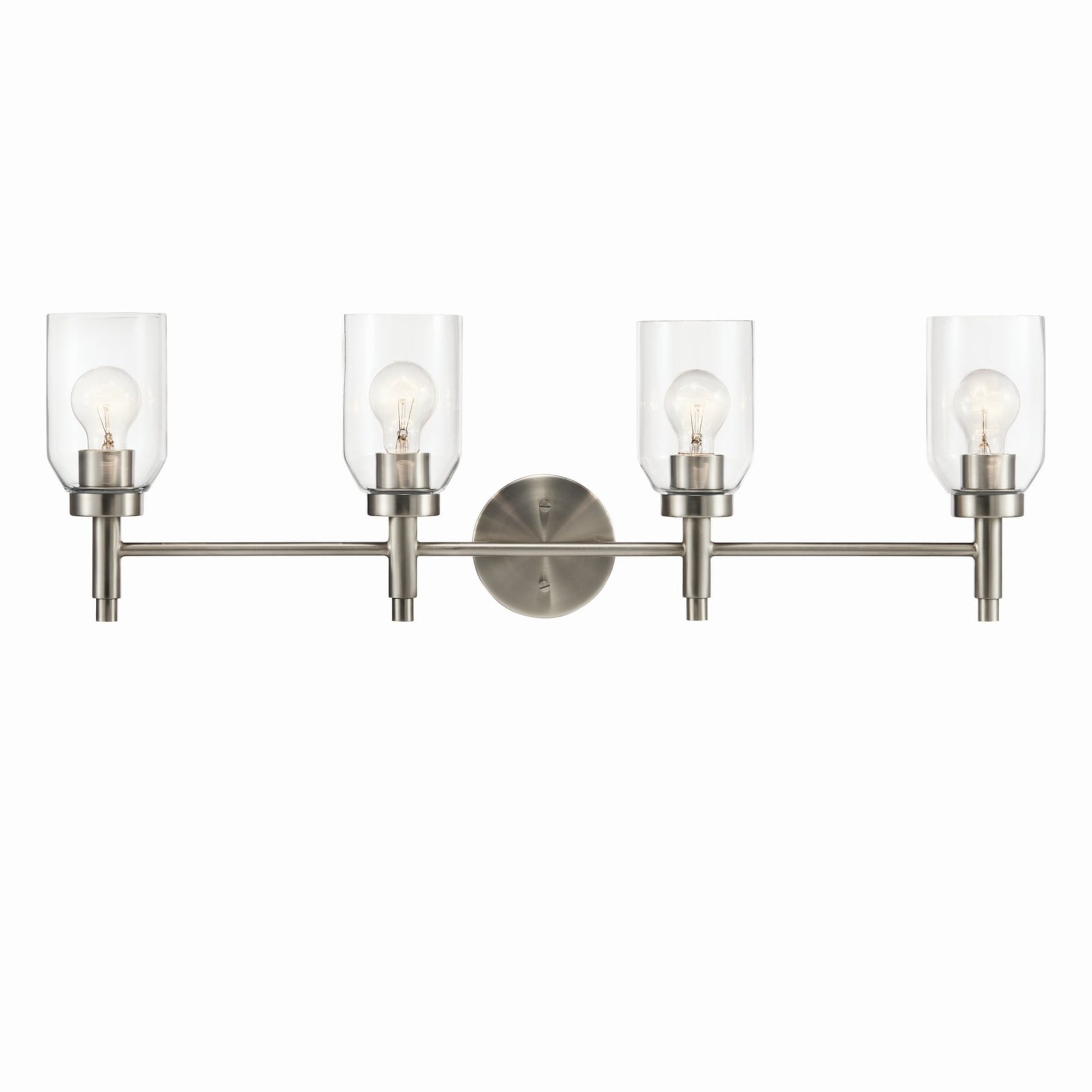 Madden 34" 4-Light Vanity Light, Brushed Nickel Finish - Bees Lighting