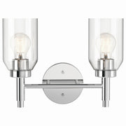 Madden 14" 2-Light Vanity Light, Chrome Finish - Bees Lighting