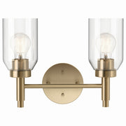Madden 14" 2-Light Vanity Light, Champagne Bronze Finish - Bees Lighting