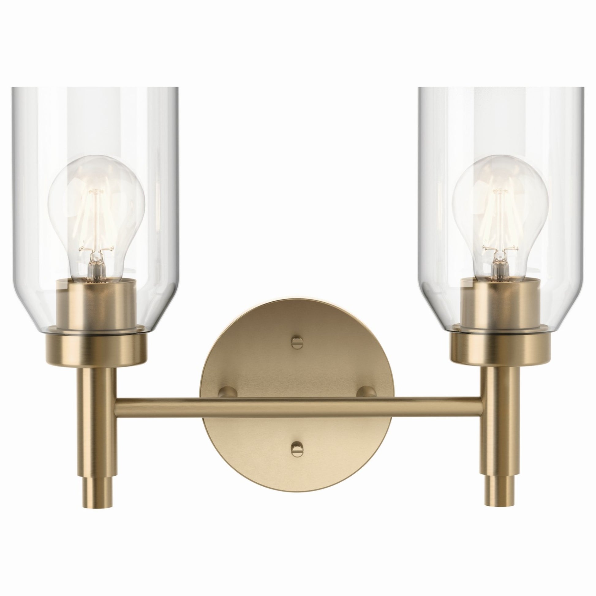 Madden 14" 2-Light Vanity Light, Champagne Bronze Finish - Bees Lighting