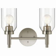 Madden 14" 2-Light Vanity Light, Brushed Nickel Finish - Bees Lighting