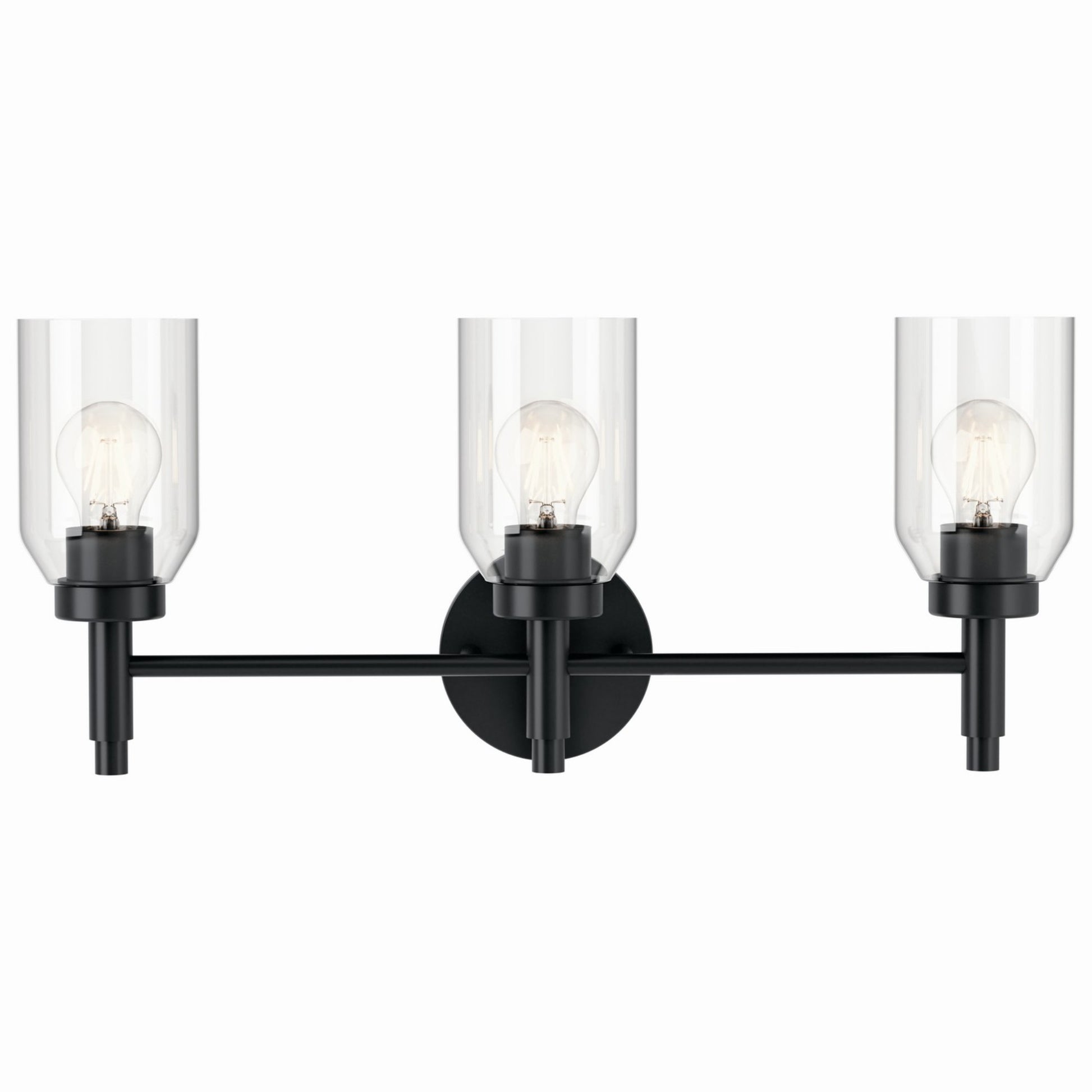 Madden 24" 3-Light Vanity Light, Black Finish - Bees Lighting