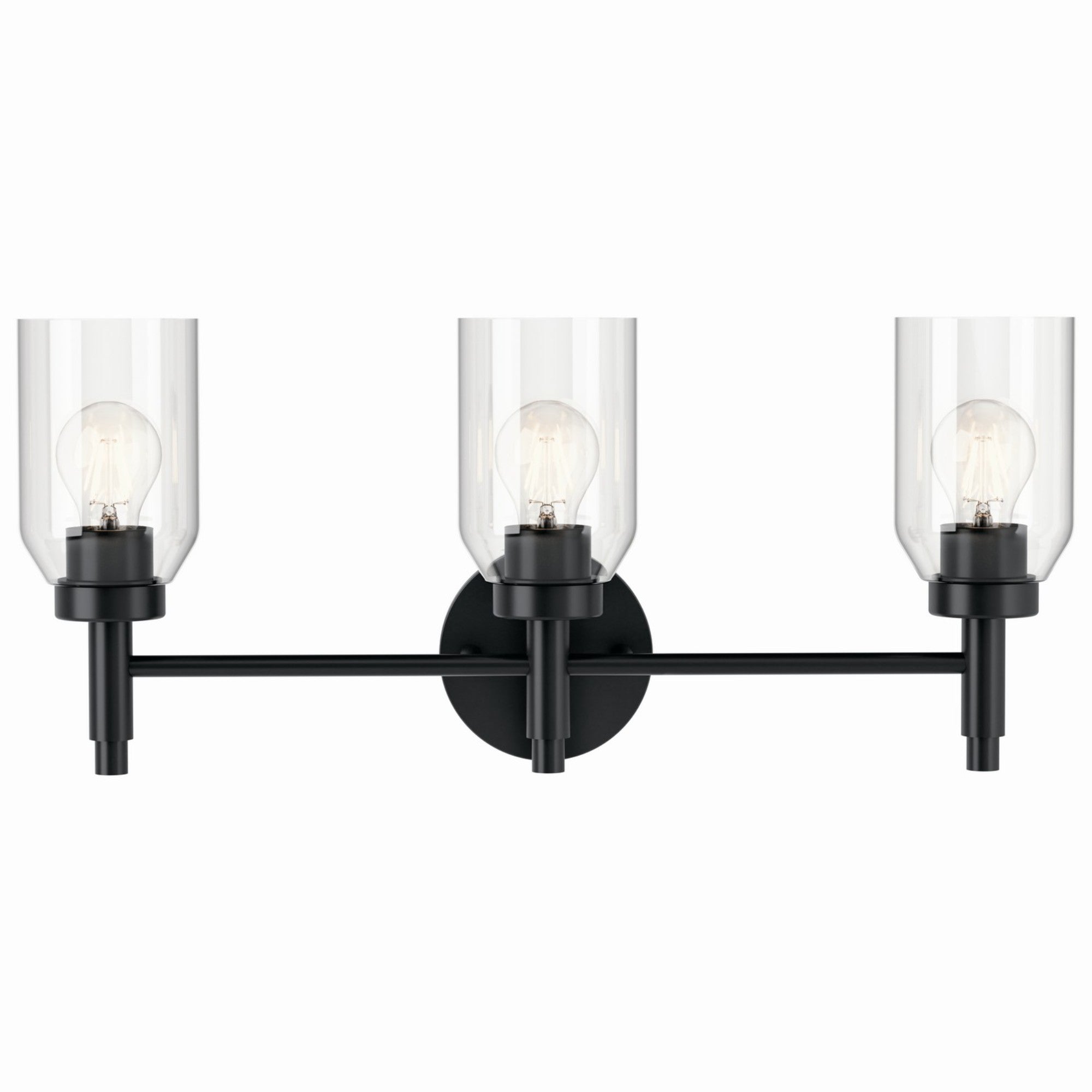 Madden 24" 3-Light Vanity Light, Black Finish - Bees Lighting