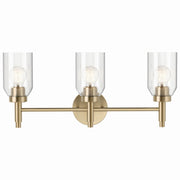 Madden 24" 3-Light Vanity Light, Champagne Bronze Finish - Bees Lighting