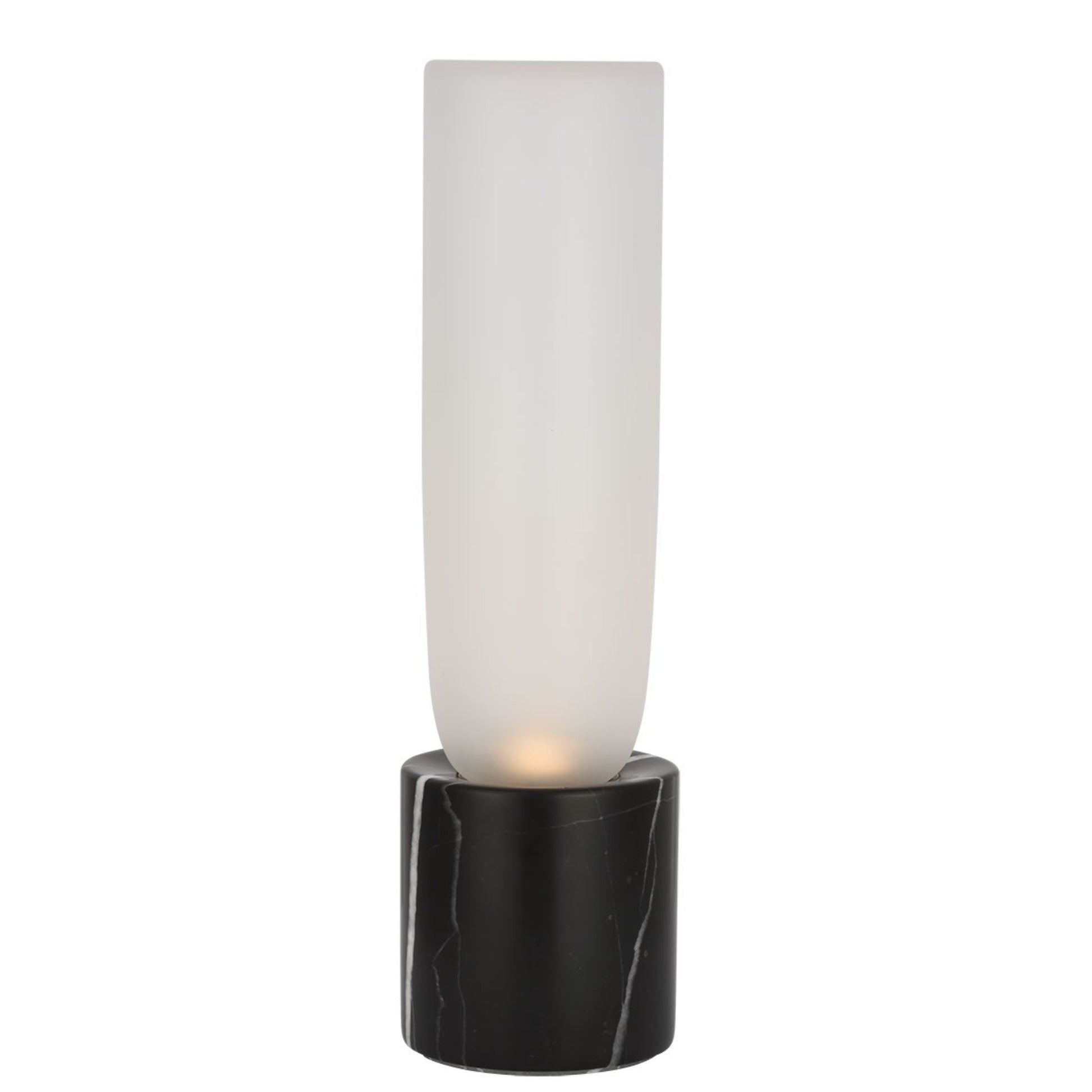 Volver 10" LED Accent Table Lamp, 120-240V, Black Marble Finish - Bees Lighting