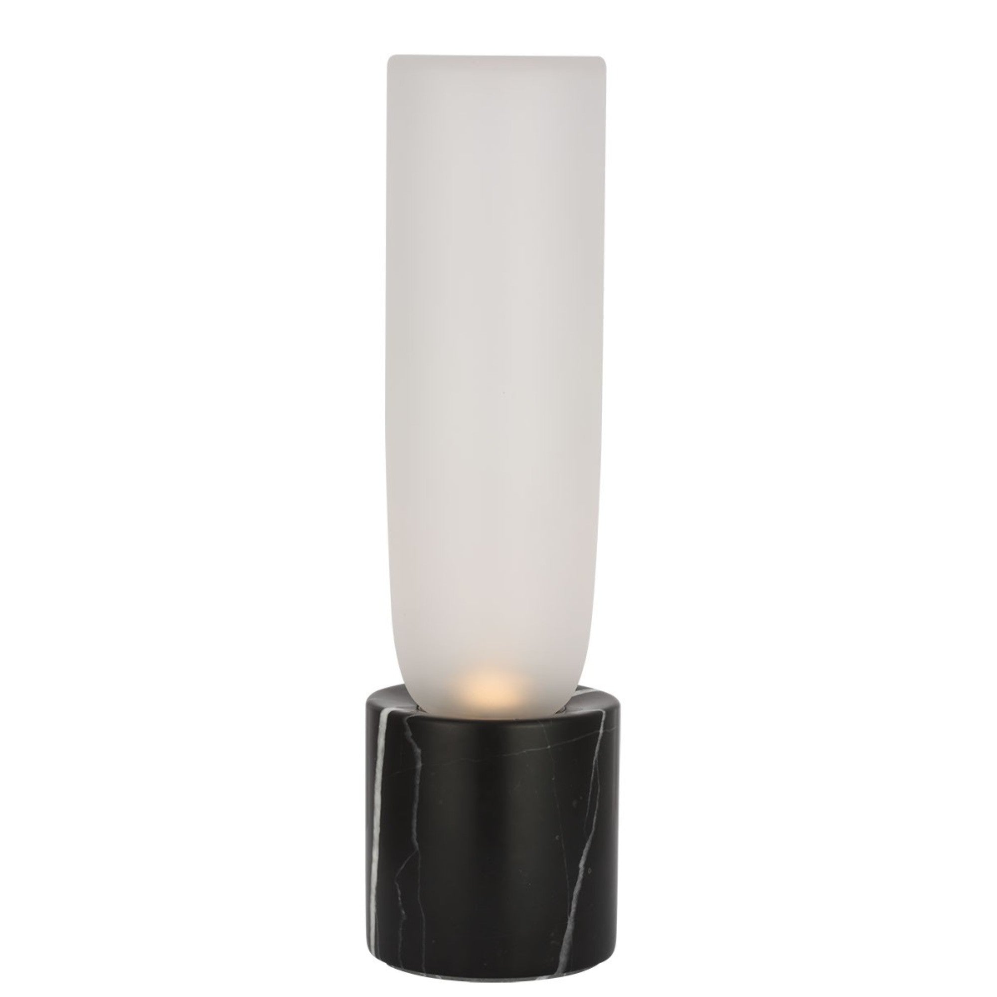 Volver 10" LED Accent Table Lamp, 120-240V, Black Marble Finish - Bees Lighting