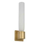 Volver 17" LED Medium Single Sconce, 120-277V, Hand Rubbed Antique Brass Finish - Bees Lighting