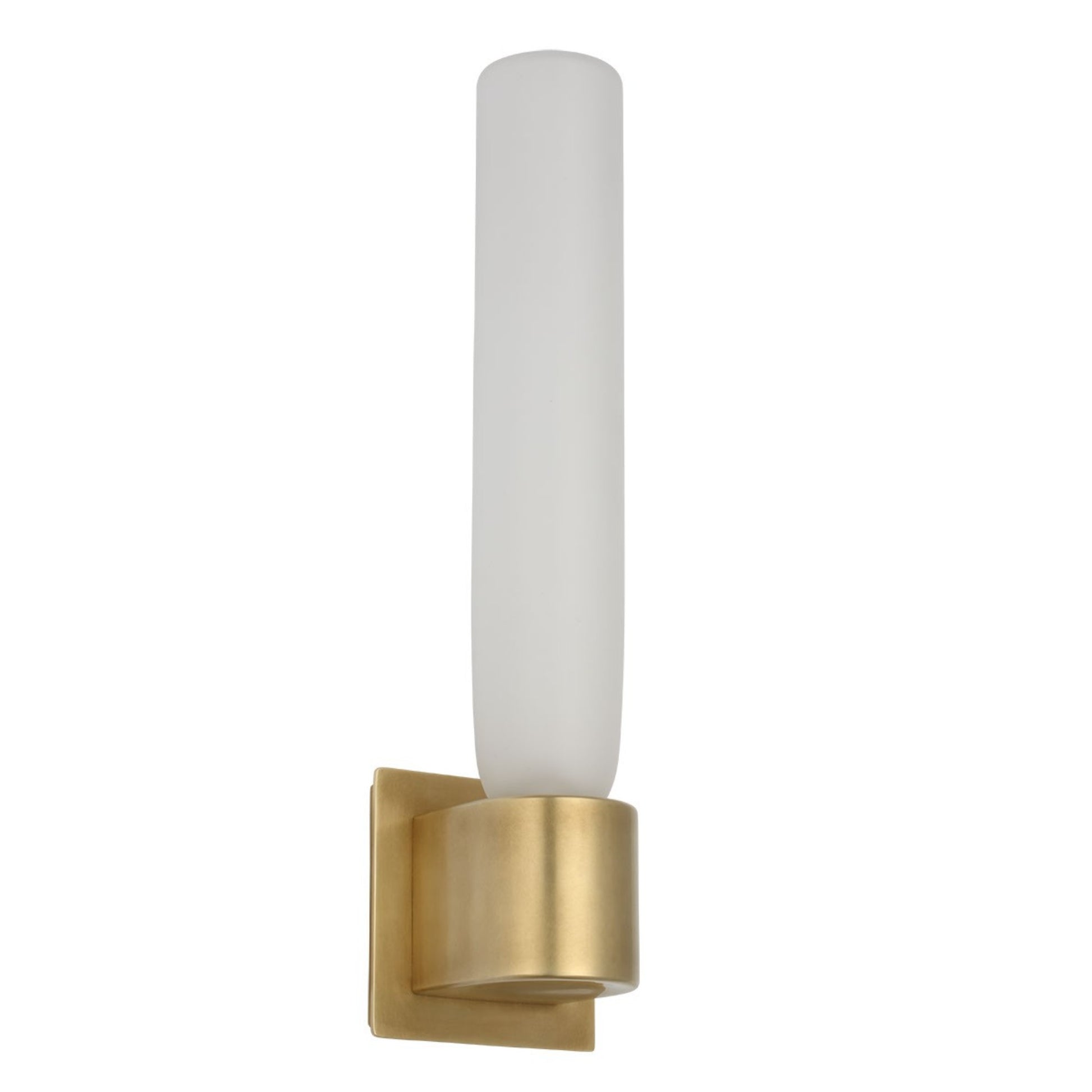 Volver 17" LED Medium Single Sconce, 120-277V, Hand Rubbed Antique Brass Finish - Bees Lighting