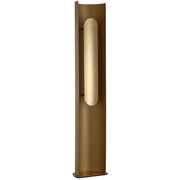 Shielded LED Floor Lamp, Hand Rubbed Antique Brass Finish - Bees Lighting