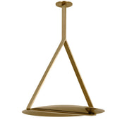 Cymbal 29" Pendant, 120-277V, Natural Brass Finish - Bees Lighting